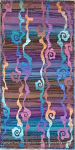 Swirls and Ripples wall hanging quilt